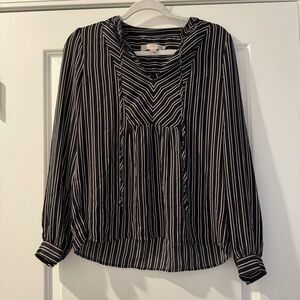 LOFT Striped Blouse